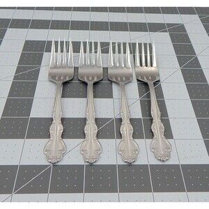 Michael Lloyd Stainless Ophelia Dessert Forks Replacement Lot of 4 Korea 6 Inch